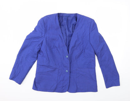 Womens UK Size 14 Preworn Blue Jacket