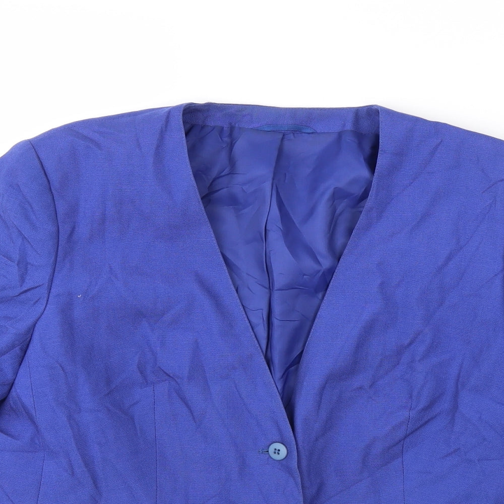 Womens UK Size 14 Preworn Blue Jacket