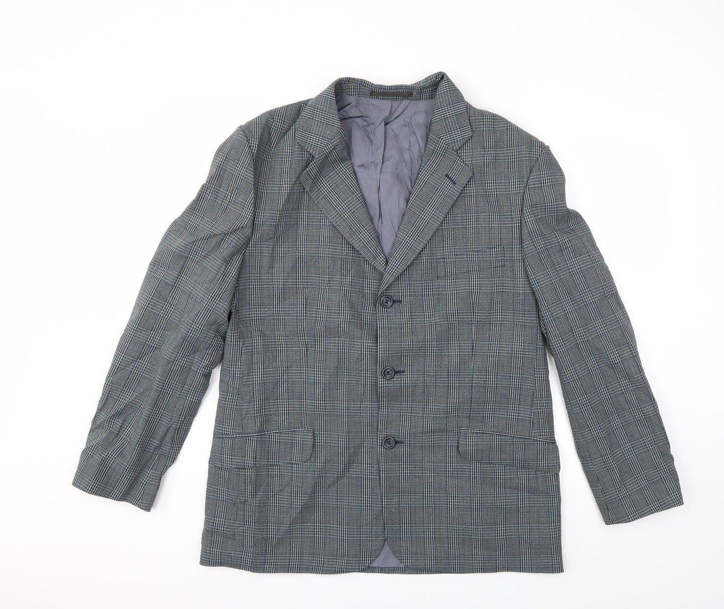Mens UK Size 42 Preworn Regular Grey Suit Jacket
