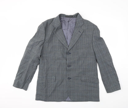 Mens UK Size 42 Preworn Regular Grey Suit Jacket