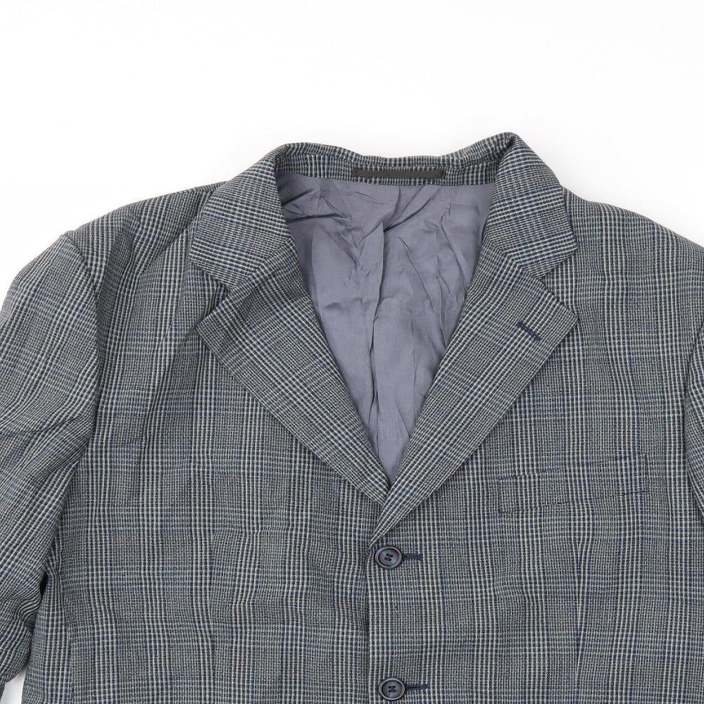 Mens UK Size 42 Preworn Regular Grey Suit Jacket