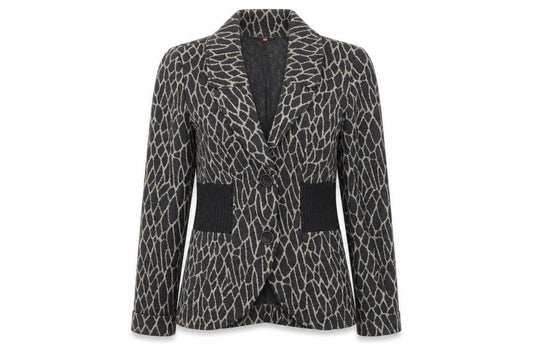 FSR Womens Grey Animal Print  Jacket  Size 10