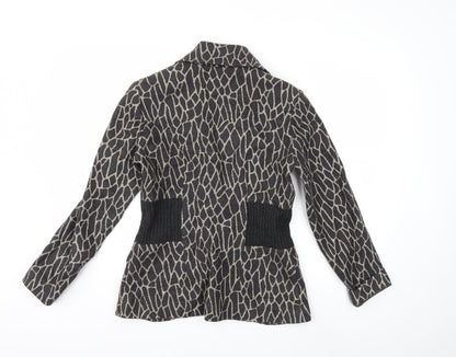 FSR Womens Grey Animal Print  Jacket  Size 10