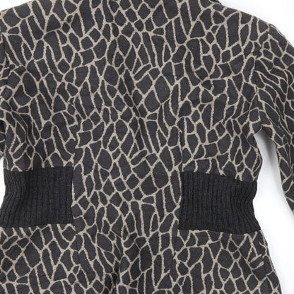 FSR Womens Grey Animal Print  Jacket  Size 10