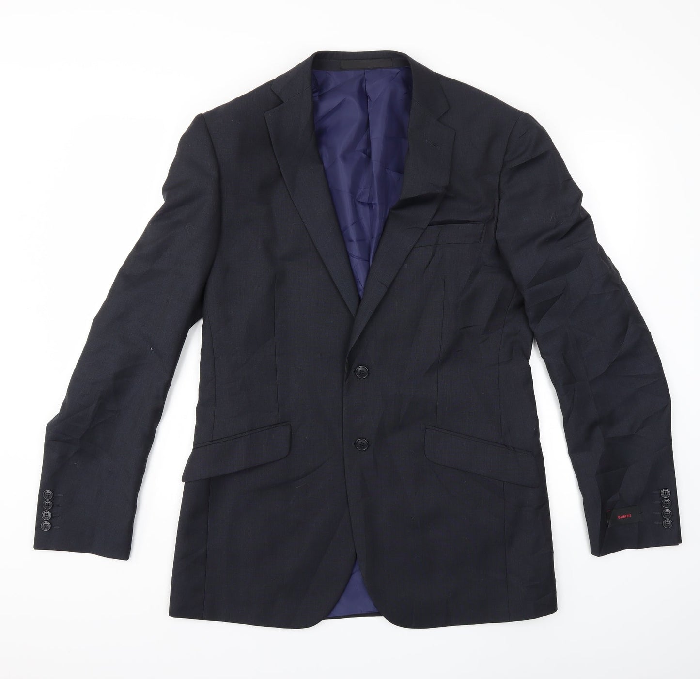 Mens UK Size 40 Marks and Spencer Regular Blue Suit Jacket