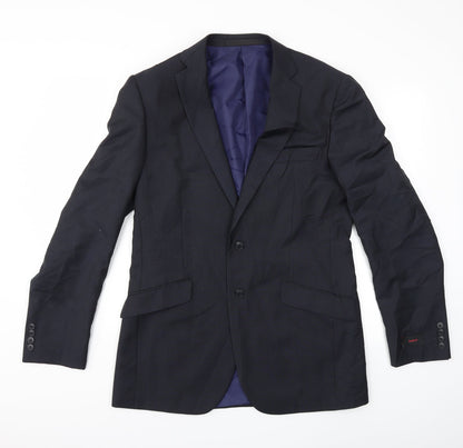 Mens UK Size 40 Marks and Spencer Regular Blue Suit Jacket