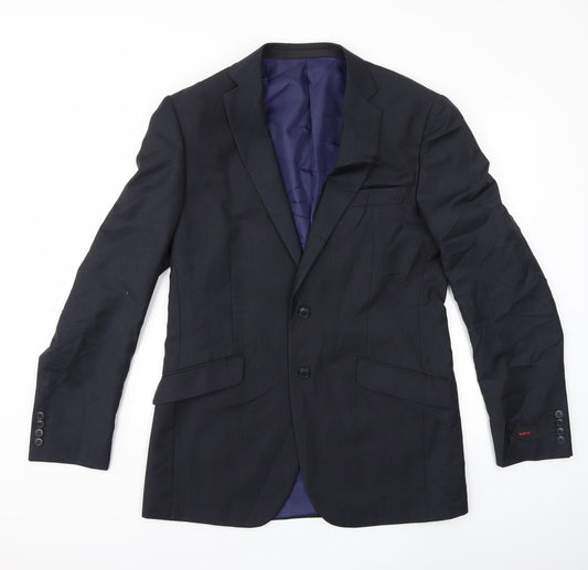 Mens UK Size 40 Marks and Spencer Regular Blue Suit Jacket