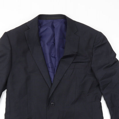 Mens UK Size 40 Marks and Spencer Regular Blue Suit Jacket
