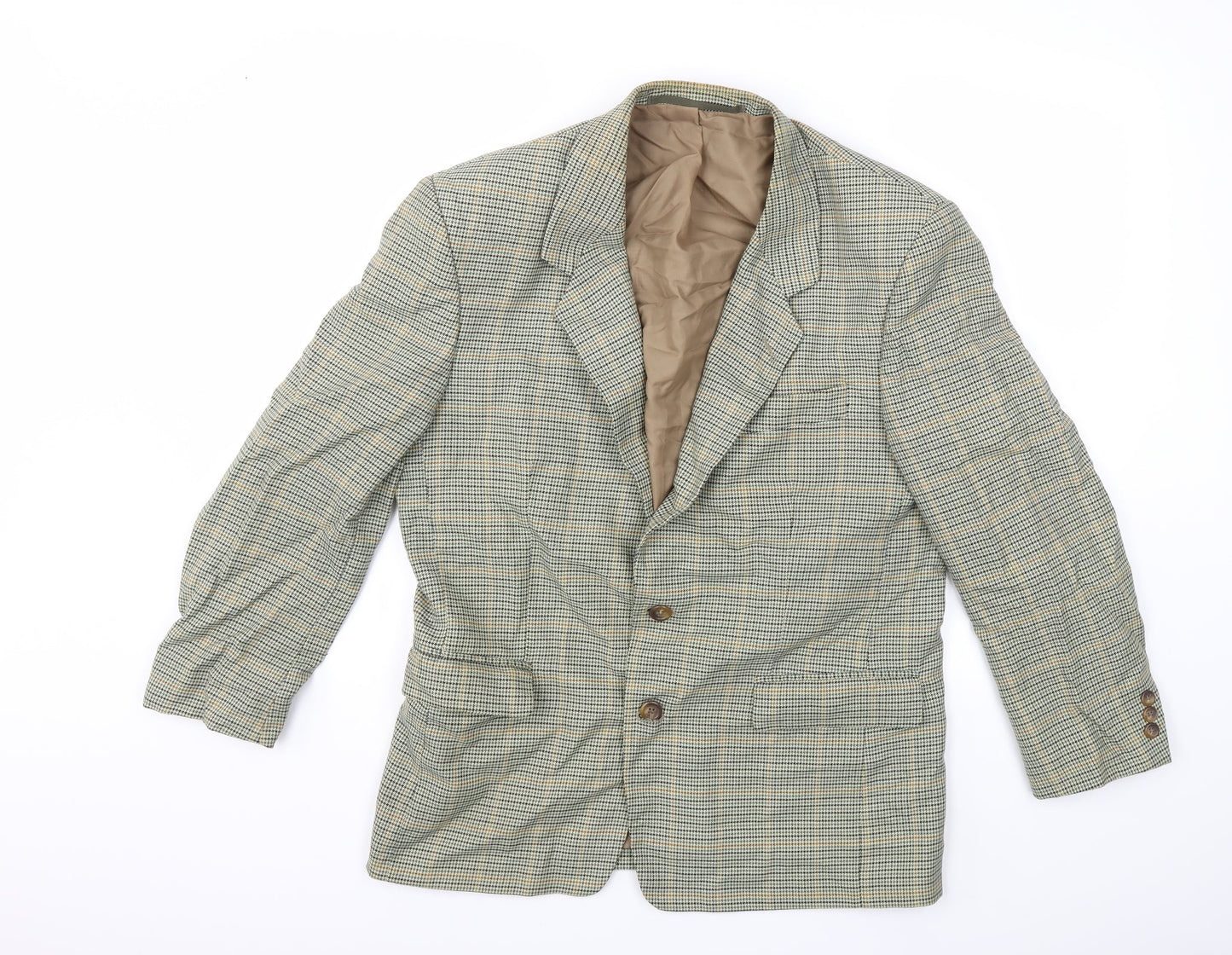 Mens UK Size 38 C&A Regular Green Suit Jacket