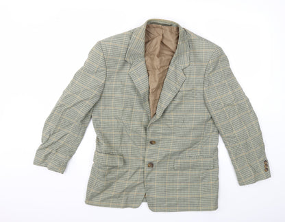 Mens UK Size 38 C&A Regular Green Suit Jacket