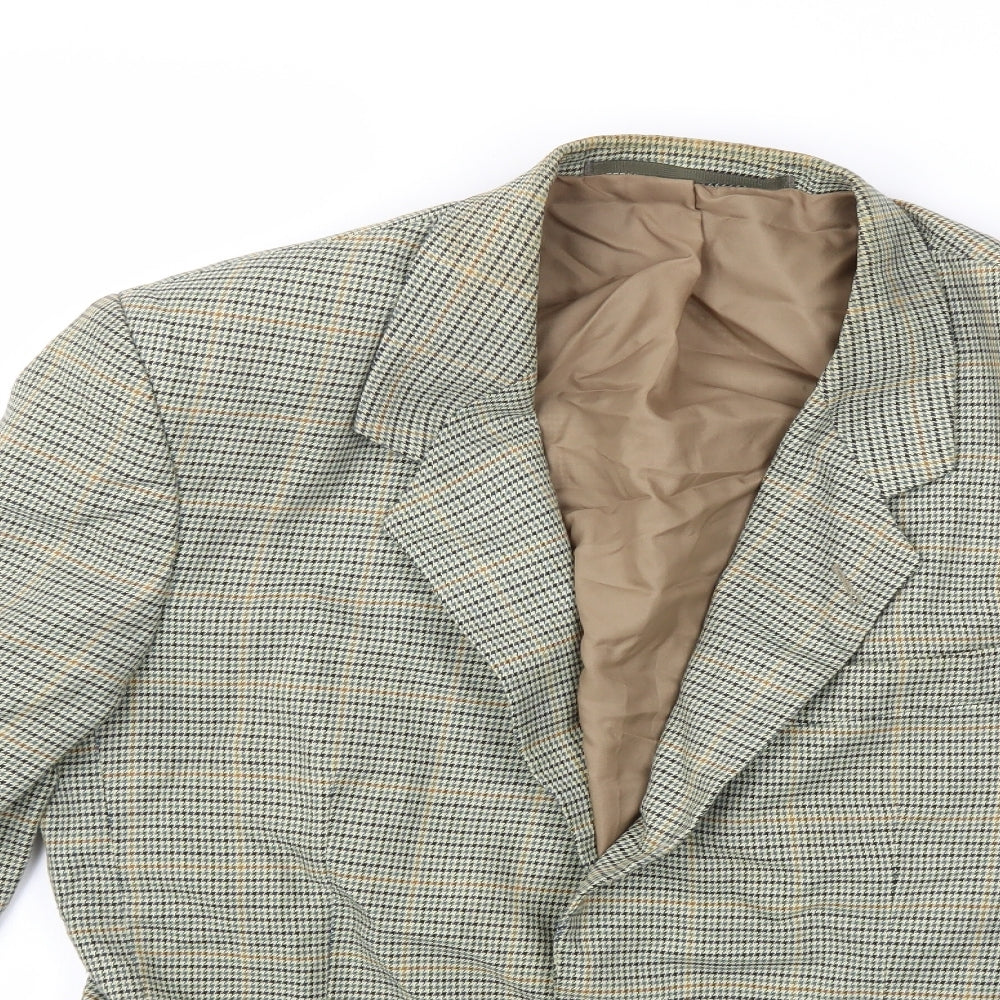 Mens UK Size 38 C&A Regular Green Suit Jacket