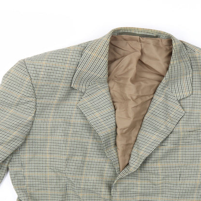 Mens UK Size 38 C&A Regular Green Suit Jacket