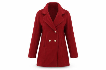 Womens UK Size S SheIn Red Overcoat