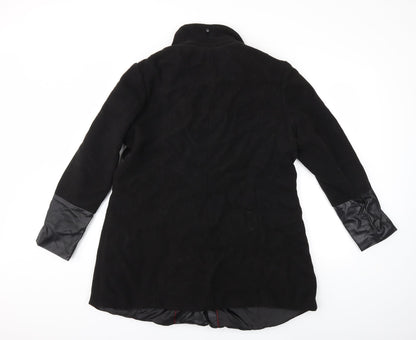 Papaya Womens Black   Overcoat Coat Size 18