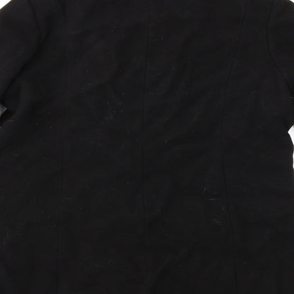 Papaya Womens Black   Overcoat Coat Size 18