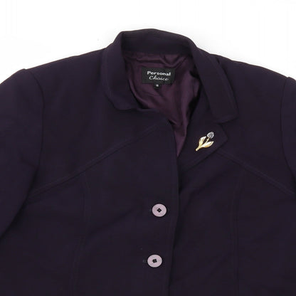 Womens UK Size 16 Personal Choice Purple Jacket