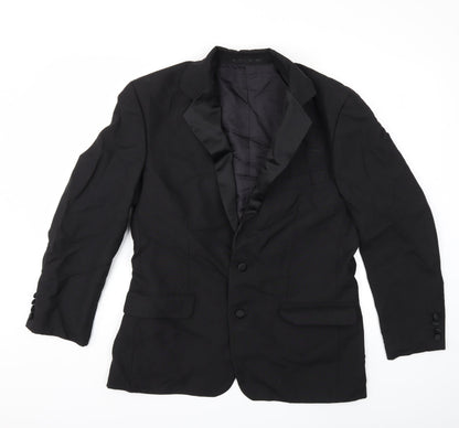 Mens UK Size 42 Preworn Regular Black Suit Jacket