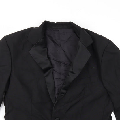 Mens UK Size 42 Preworn Regular Black Suit Jacket