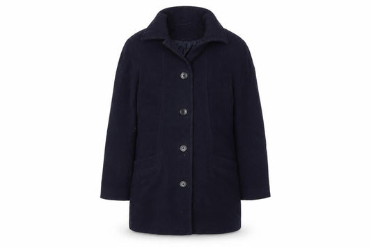 Womens UK Size 12 David Barry Blue Overcoat