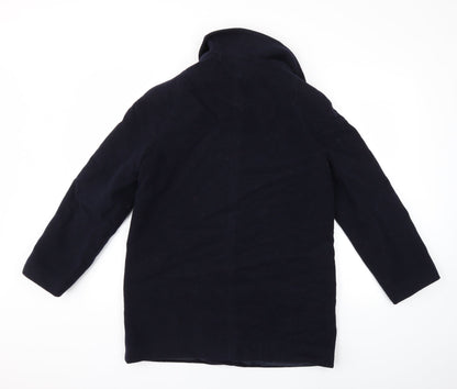 Womens UK Size 12 David Barry Blue Overcoat