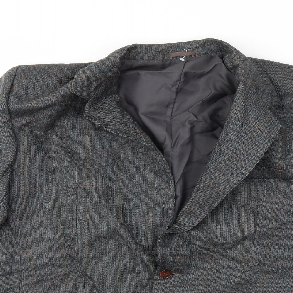 Mens UK Size 42 Preworn Regular Green Suit Jacket