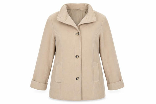 Womens UK Size 18 Marks and Spencer Beige Overcoat