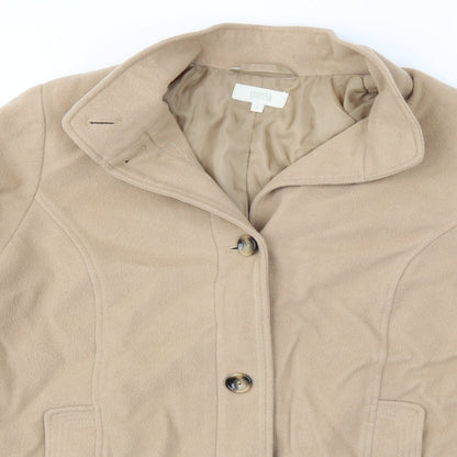 Womens UK Size 18 Marks and Spencer Beige Overcoat
