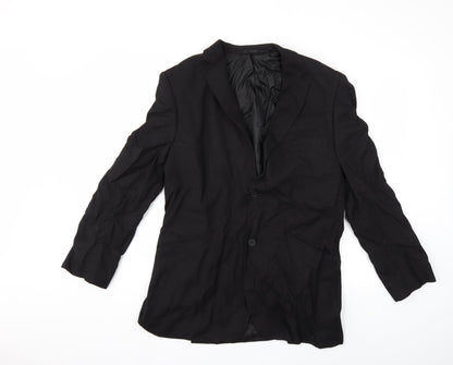 Mens UK Size 38 Preworn Regular Black Suit Jacket