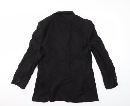 Mens UK Size 38 Preworn Regular Black Suit Jacket