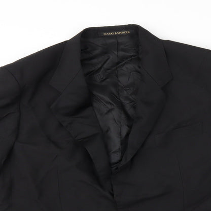 Mens UK Size 42 Marks and Spencer Regular Black Suit Jacket