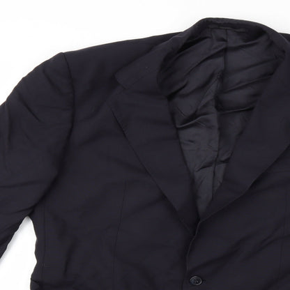 Mens UK Size 42 Preworn Regular Blue Suit Jacket