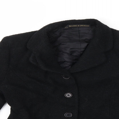 Marks and Spencer Womens Black   Jacket Coat Size 10