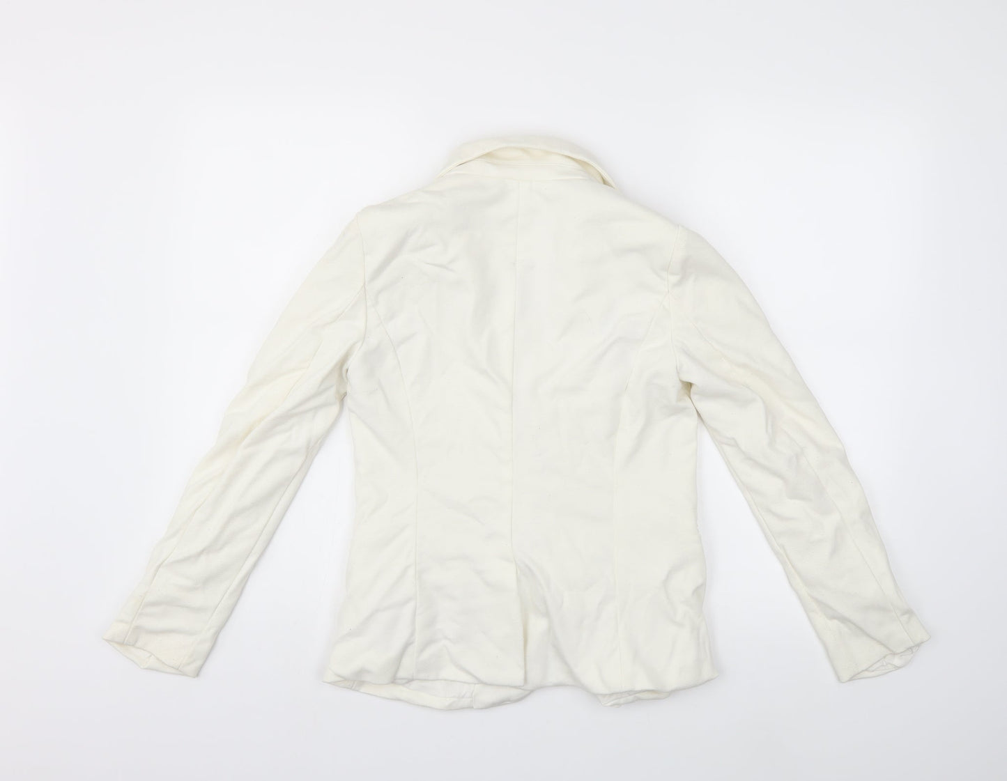 Womens UK Size S FOREVER 21 White Jacket