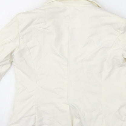 Womens UK Size S FOREVER 21 White Jacket