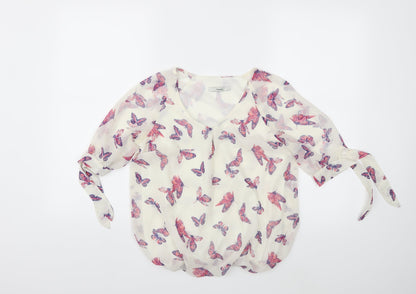 Womens UK Size 8 George White Basic Blouse