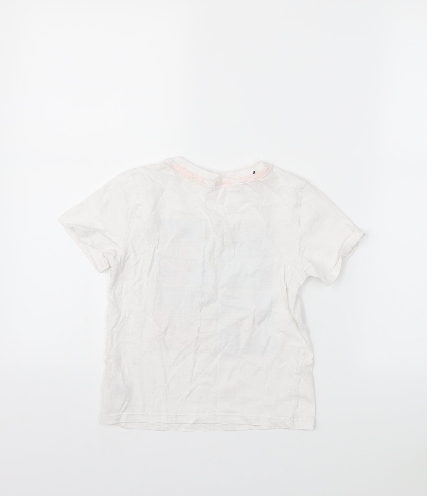 H&M Boys White   Basic T-Shirt Size 5-6 Years