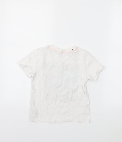 H&M Boys White   Basic T-Shirt Size 5-6 Years