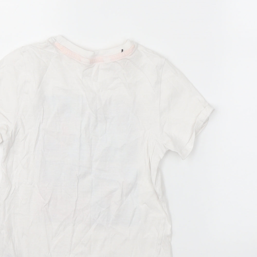 H&M Boys White   Basic T-Shirt Size 5-6 Years