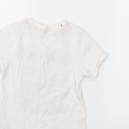 H&M Boys White   Basic T-Shirt Size 5-6 Years