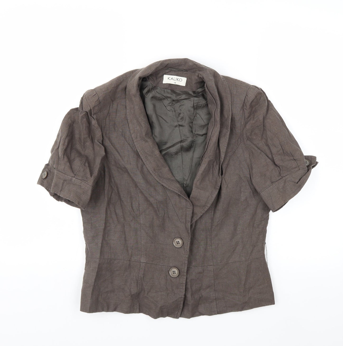 Womens UK Size 14 Kaliko Brown Jacket
