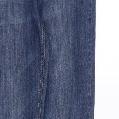 Womens UK Size 12 Preworn Regular Fit Skinny Blue Jeans
