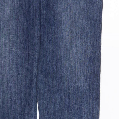 Womens UK Size 12 Preworn Regular Fit Skinny Blue Jeans