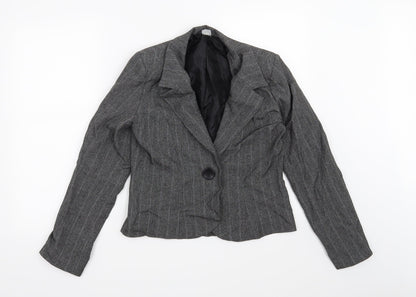 Womens UK Size 10 Preworn Grey Jacket