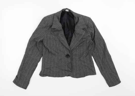 Womens UK Size 10 Preworn Grey Jacket