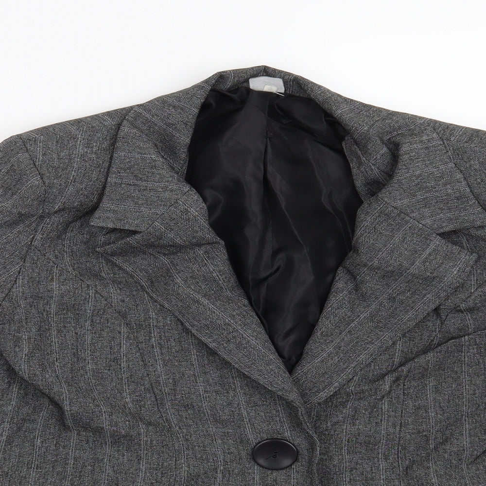 Womens UK Size 10 Preworn Grey Jacket