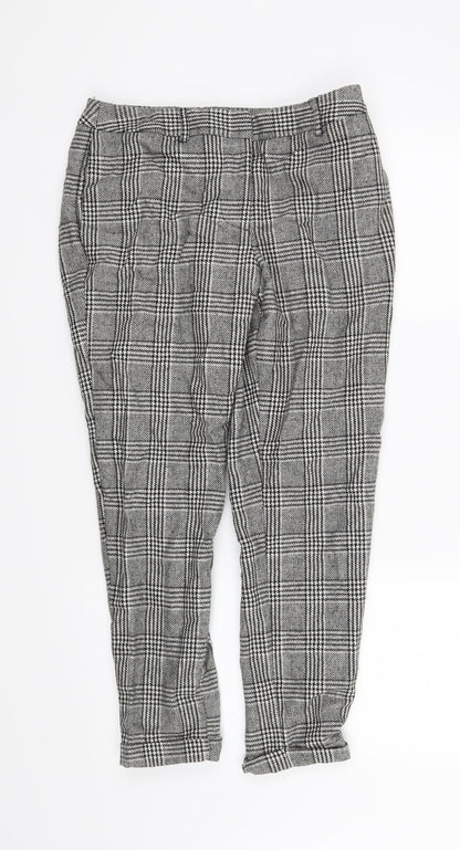 FOREVER 21 Womens Black Houndstooth  Trousers  Size S L25 in