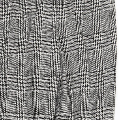 FOREVER 21 Womens Black Houndstooth  Trousers  Size S L25 in