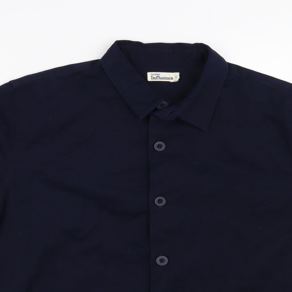 Another Influence Mens Blue    Button-Up Size L