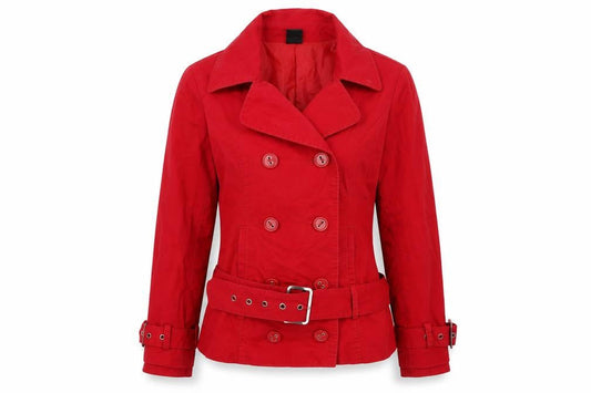 Womens UK Size 10 Bay Red Jacket