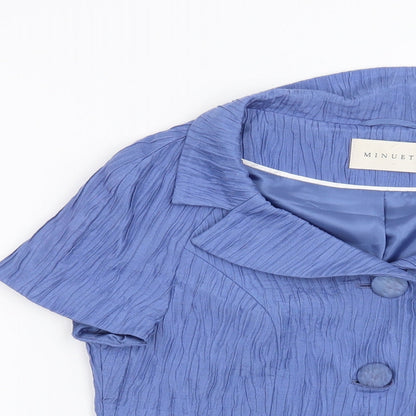 Minuet Womens Blue   Jacket Blazer Size 12